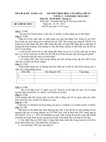 ĐỀ THI CHỌN HỌC SINH GIỎI LỚP 12 VÒNG 1 NĂM 2012 MÔN SINH HỌC - SỞ GIÁO DỤC VÀ ĐÀO TẠO LONG AN