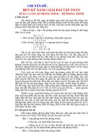 SKKN: Giải bài toán bắng cách lập PT, hệ PT