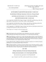 quy chế đánh giá học viên bổ túc