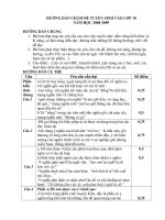 Đap an thi vao lớp 10 năm2008