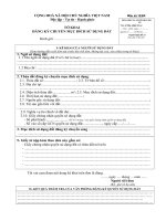 ĐĂNG KÝ CHUYỂN MỤC ĐÍCH SỬ DỤNG ĐẤT