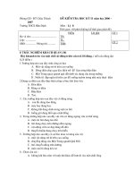 Đề thi và đáp án lý 8 HK 2