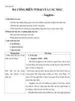 Ba cống hiến vĩ đại của Mác