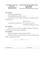 Đề và đáp án TS 10 trường chuyên NBK NH 2009-2010