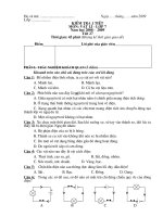 Đề kiểm tra lý 7 - T27 năm học 2008 - 2009