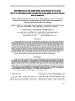 ẢNH HƯỞNG CỦA CÁ THỂ, NGUỒN GIỐNG, CƠ SỞ NUÔI BÒ CÁI VÀ LỨA ĐẺ ĐẾN TỶ LỆ PHỐI GIỐNG LẦN MỘT CÓ CHỬA CỦA BÒ ĐỰC GIỐNG HOLSTEIN FRIESIAN NUÔI TẠI MONCADA