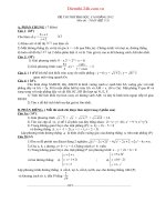 ĐỀ THI THỬ ĐẠI HỌC MÔN TOÁN ĐỀ SỐ 173