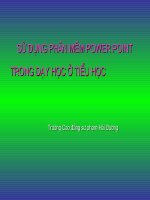 Su dung phan mem Pwoer Ponitr trong day hoc