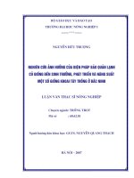 [Luận văn]nghiên cứu ảnh hưởng của biện pháp bảo quản lạnh củ giống đến sinh trưởng, phát triển và năng suất một số giống khoai tây trồng ở bắc ninh 