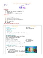 Giáo án MT lớp 1: bài 13