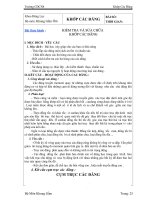 Kiểm tra và sửa chữa khớp các dạng 