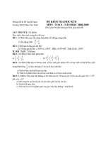 đề thi học ky ii năm học 0809 cực net