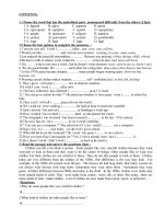 Đề thi HKII-Anh Văn