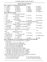 Đề trắc nghiệm tuyển sinh 10