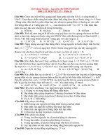 1000 câu hỏi trac nghiem VL ôn thi vào ĐHCĐ Phần 15.doc