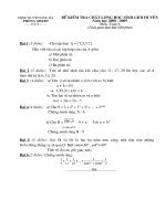 đề thi HSG toán 6 năm 2009