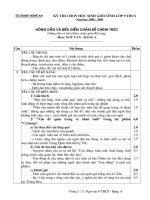 Đáp án HSG Tỉnh. Bảng A