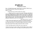 Bái  kiểm tra tuần 4 và đáp án