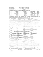 BÀI TẬP TRẮC NGHIỆM TIẾNG ANH 11