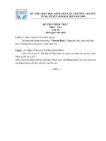 ĐỀ THI HSG VAN 10 CÁC TRƯỜNG CHUYÊN DUYÊN HẢI BẮC BỘ