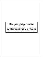 Hai giải pháp contact center mới tại Việt Nam
