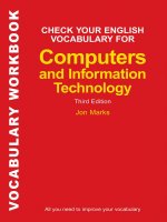 Check your english vocabulary  for computing 
