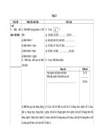 Chuẩn KT-KN toán lớp 3