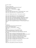 Code tạo liên kết webs trên cột chức năng Blog