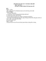 THCS TRẦN HƯNG ĐẠO, KT HK 1 2008-2009