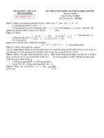 Đề thi tuyển sinh lớp 10 THPT  CHUYÊN NINH BÌNH năm học 2013-2014 môn TOÁN 