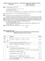 ĐỀ THI KSCL HỌC KỲ II NĂM HỌC 2012-2013 MÔN TOÁN LỚP 9 PHÒNG GIÁO DỤC VÀ ĐÀO TẠO ĐỨC THỌ  