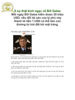 9 sự thật kinh ngạc vể Bill Gates