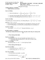 vdt DE THI KY II LOP 12 08-09 CO DAP AN