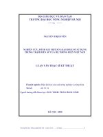 [Luận văn]nghiên cứu, đánh giá một số loại rơle số sử dụng trong trạm biến áp của hệ thống điện việt nam 
