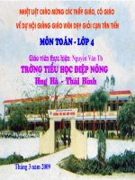 Phep chia phan so - lop 4