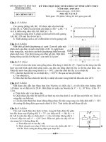 ĐỀ THI CHỌN HỌC SINH GIỎI TỈNH LỚP 9 THCS NĂM 2010 - 2011 MÔN VẬT LÝ - SỞ GIÁO DỤC VÀ ĐÀO TẠO ĐẮK NÔNG