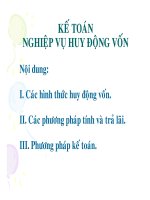 kế toán ngân hàng huy động vốn