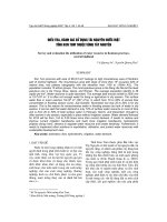 Điều tra, đánh giá sử dụng tài nguyên n-ớc mặt tỉnh kon tum thuộc vùng tây nguyên