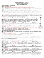 ĐỀ THI THỬ ĐẠI HỌC CAO ĐẲNG MÔN  LÝ ĐỀ 19 2011