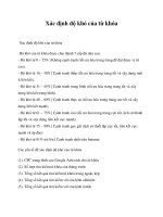 Xác định độ khó của từ khóa 