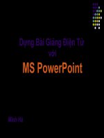 Dựng bài giảng điện tử với Power point