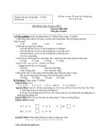 Đề thi kiểm tra(TT.Huế)