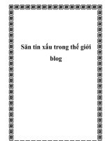 Săn tin xấu trong thế giới blog 