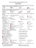 Ôn Thi TNPT - Test 19