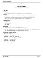 GIÁO ÁN HOÁ HỌC 12 - SỰ ĐIỆN LI