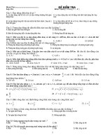 ĐỀ KIỂM TRA 1 TIẾT BT THPT CƠ BẢN