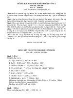 Đề thi HSG Huyện môn Hóa 05-06