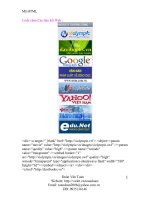 Code chèn Các liên kết Web