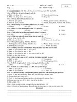 Đề kiểm tra Công nghệ 7 (A)