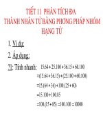 T11 Phân tích đa thức thành nhân tử bằng phương pháp nhóm hạng tử